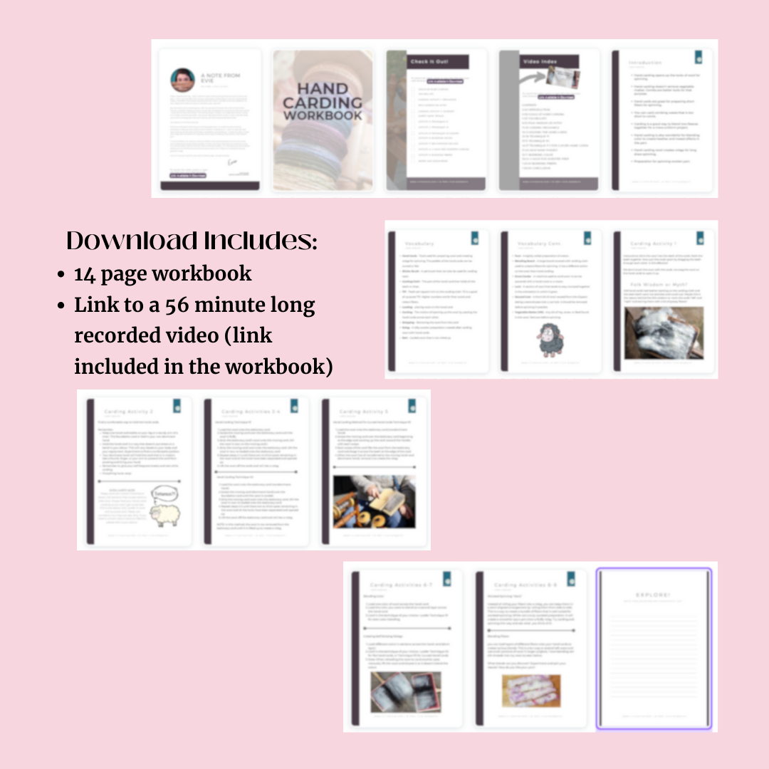 Hand Carding Workshop - Digital Workshop