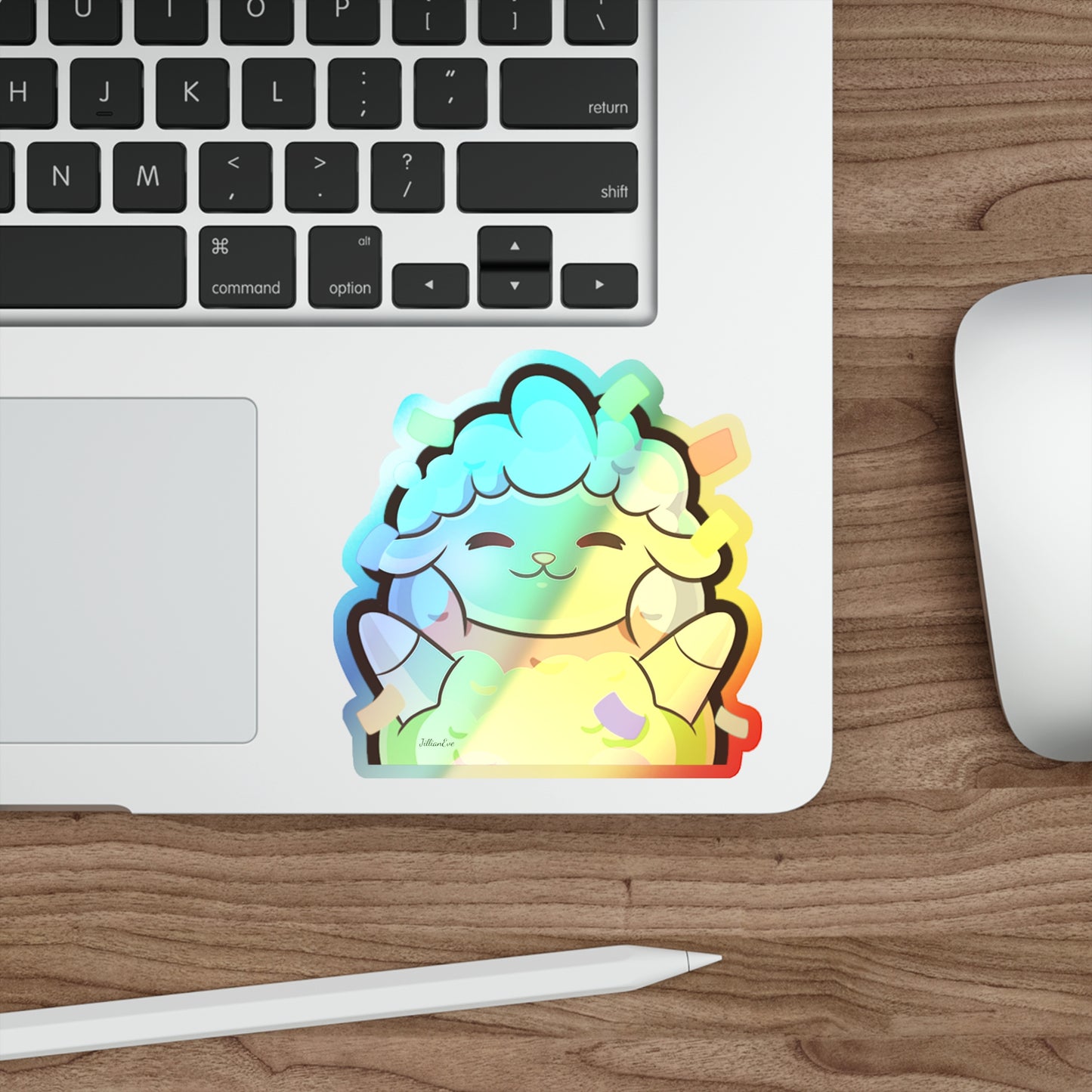 Party Sheep - Holographic Vinyl Sticker
