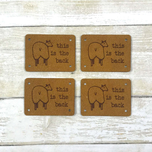 This is the Back - Faux Suede Tags by Katrinkles